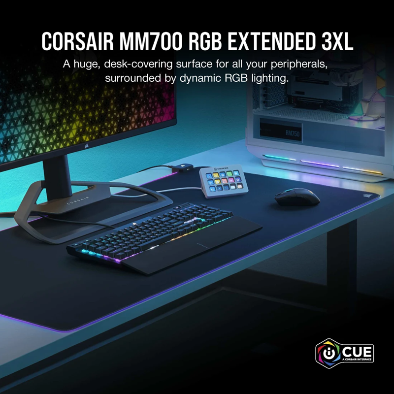 Corsair MM700 RGB 3XL RGB 3XL Gaming Musemåtte Sort