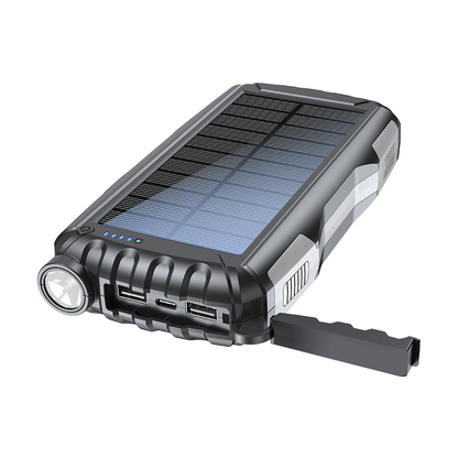 Denver PSO 20010 MK2 20000 mAh Solar Powerbank Sort