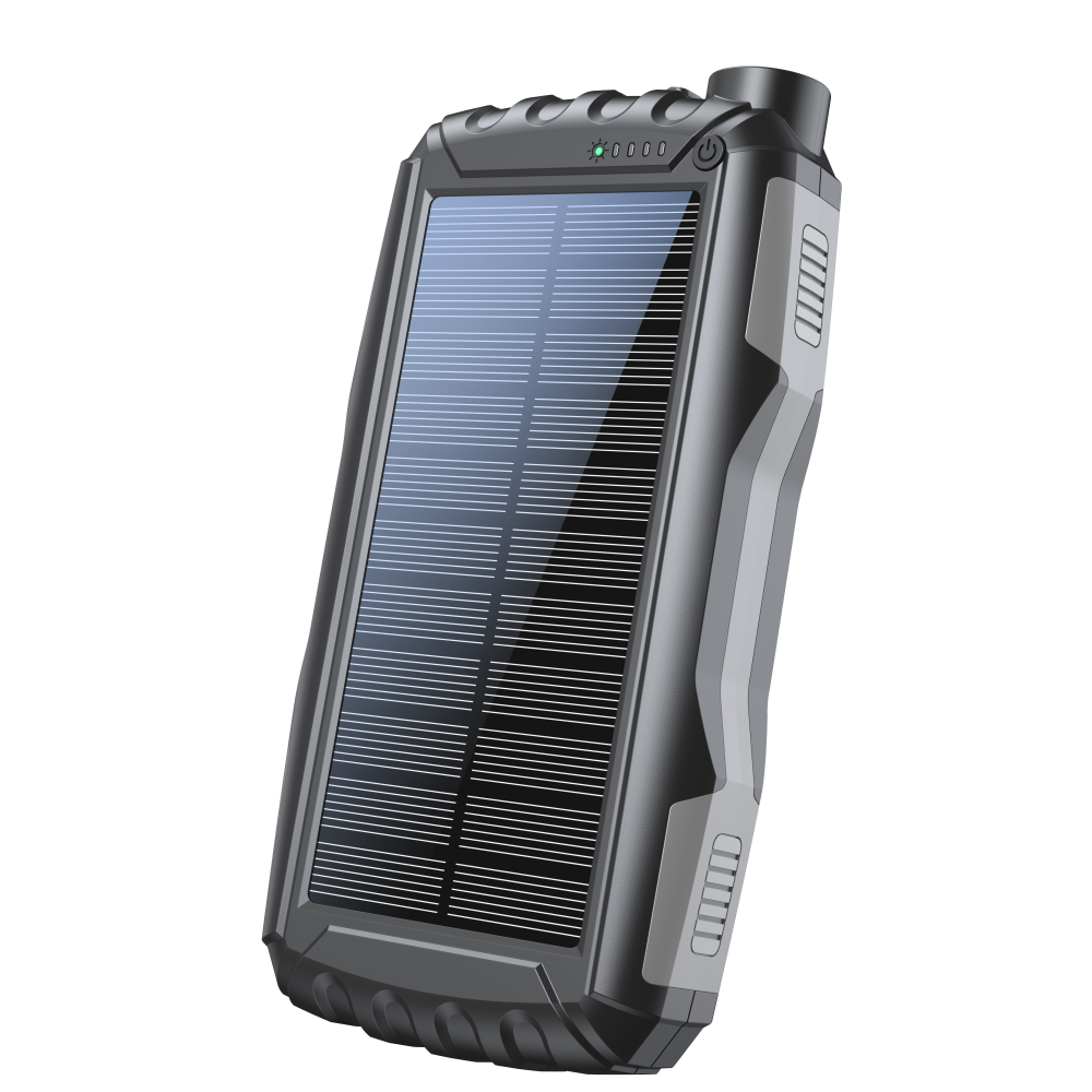 Denver PSO 20010 MK2 20000 mAh Solar Powerbank Sort