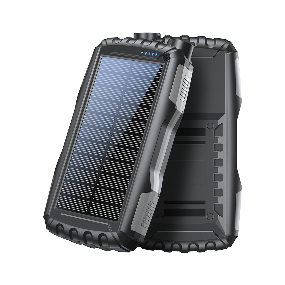 Denver PSO 20010 MK2 20000 mAh Solar Powerbank Sort