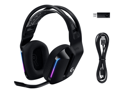 Logitech G G733 LIGHTSPEED Trådløs Headset Sort