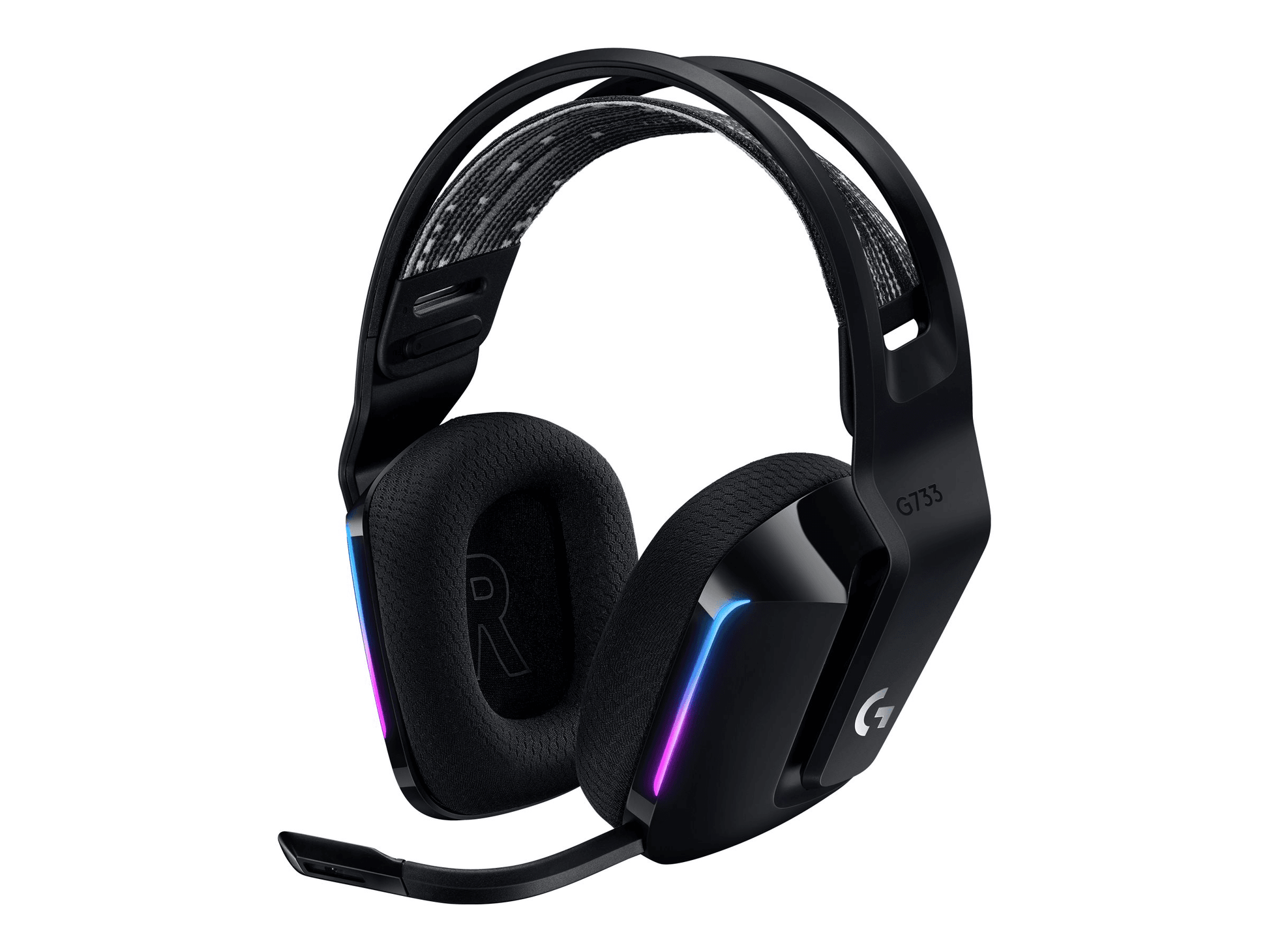 Logitech G G733 LIGHTSPEED Trådløs Headset Sort