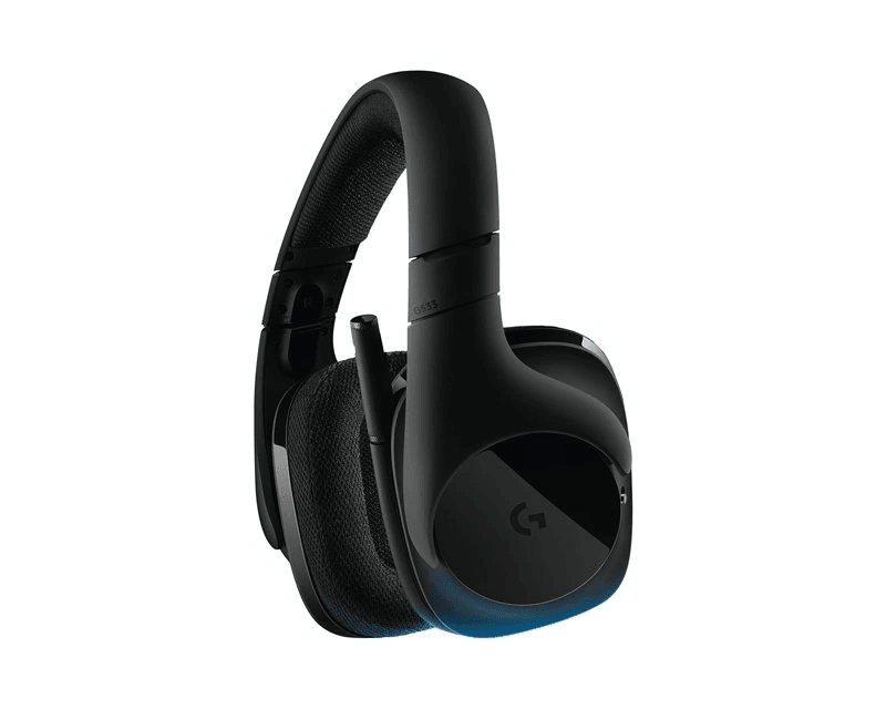 Logitech G533 Gaming Headset Trådlås Sort