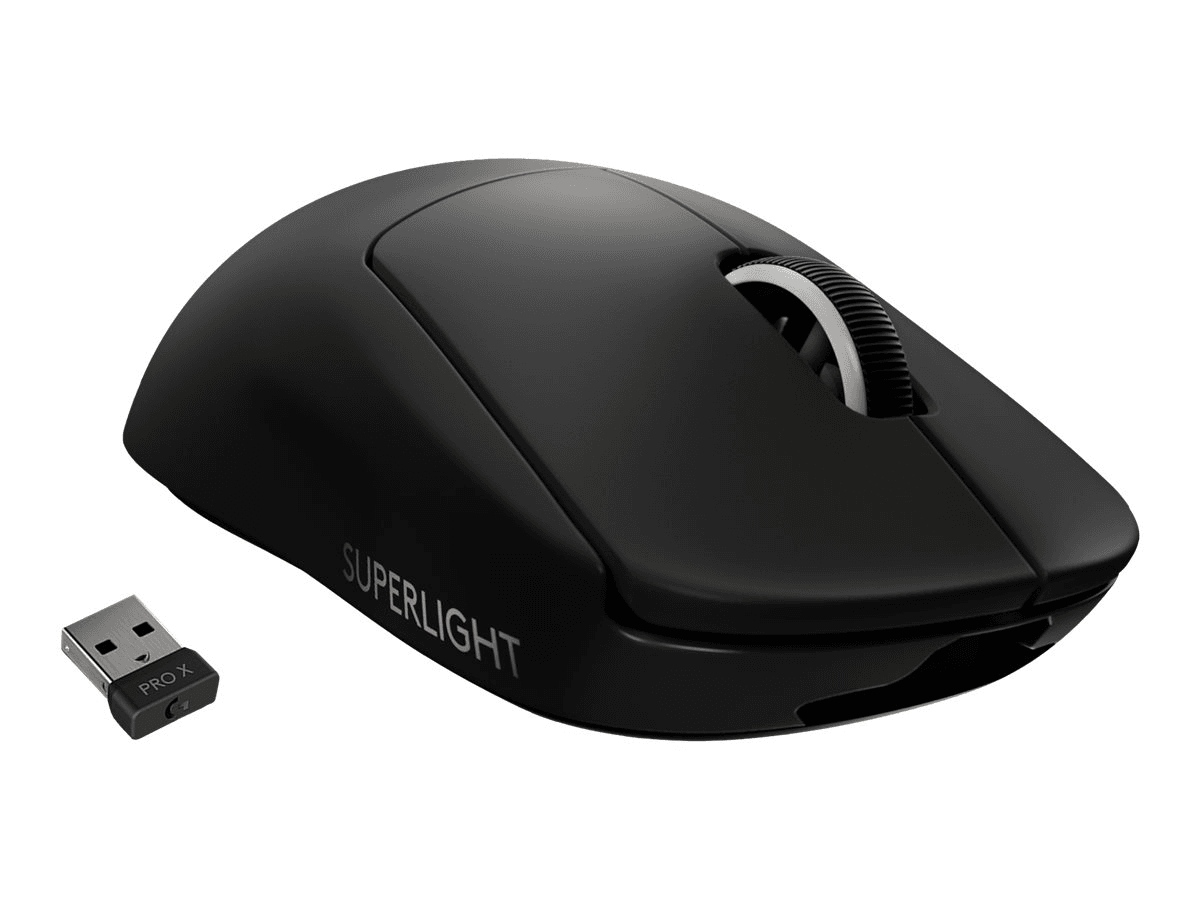 Logitech G PRO X SUPERLIGHT Optisk Trådløs Sort