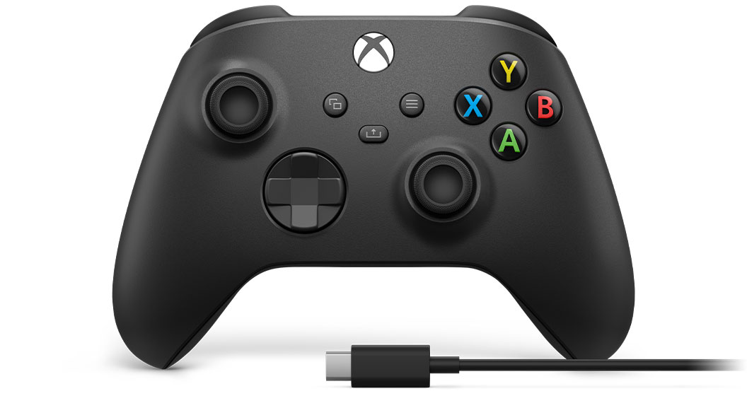 Microsoft Xbox Trådløs Controller USB C Kabel Xbox Series X One One S One X Sort