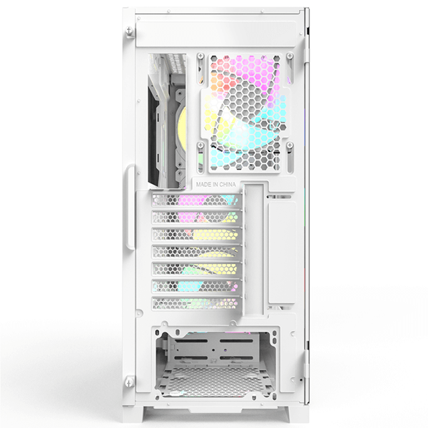 Stilfuldt Montech AIR 1000 Premium hvidt kabinet til ATX-builds