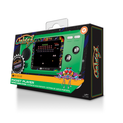 My Arcade Galaga Pocket Player Retro Gaming konsol Grøn