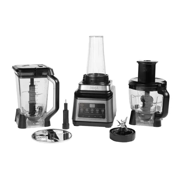 Ninja Køkkenmaskine 3 i 1 Foodprocessor Auto IQ Blender BN800EU Sort Sølv