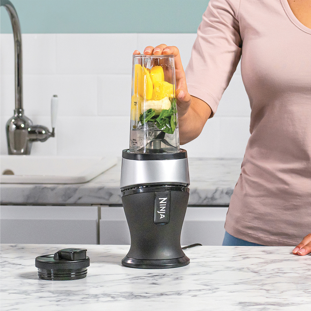 Ninja Nutri Slim Blender QBa3001EUS Sort Sølv