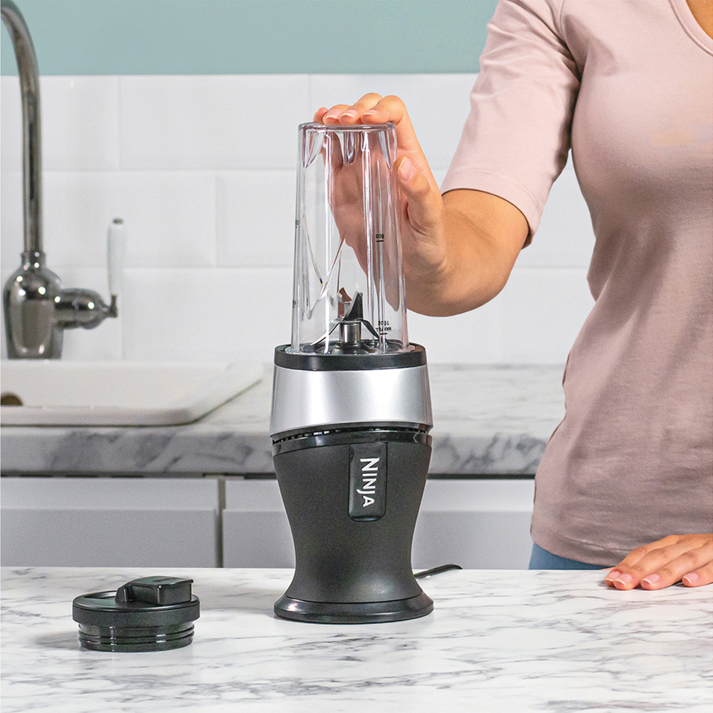 Ninja Nutri Slim Blender QBa3001EUS Sort Sølv