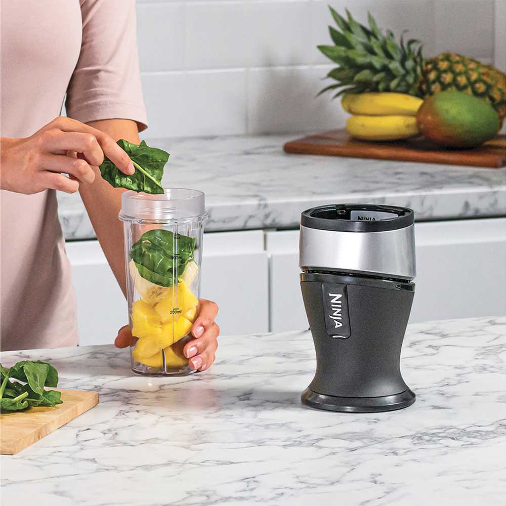 Ninja Nutri Slim Blender QBa3001EUS Sort Sølv