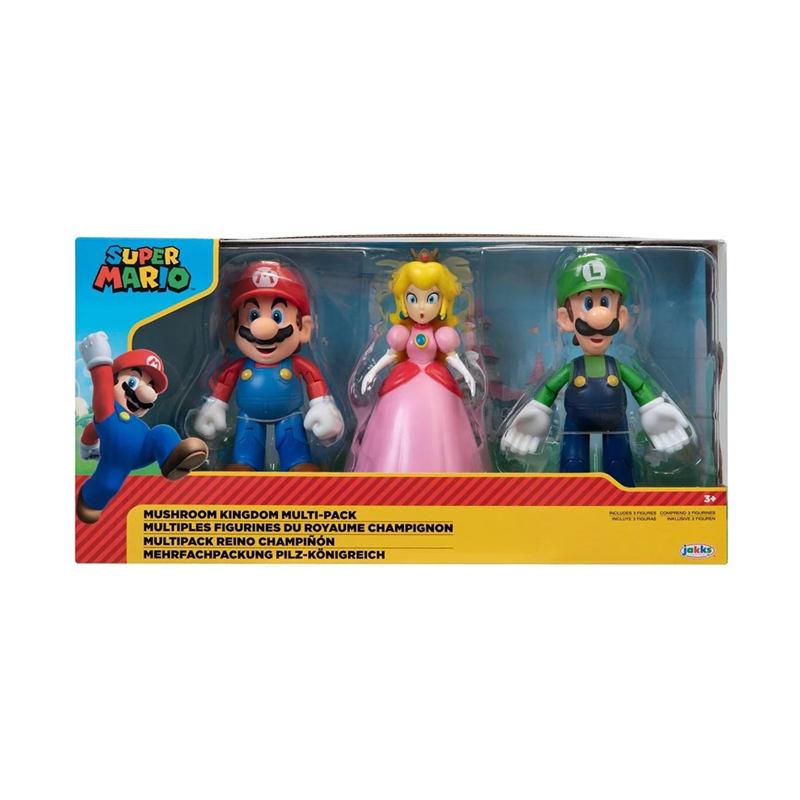 Nintendo Super Mario Mushroom Kingdom Figursæt 10 cm