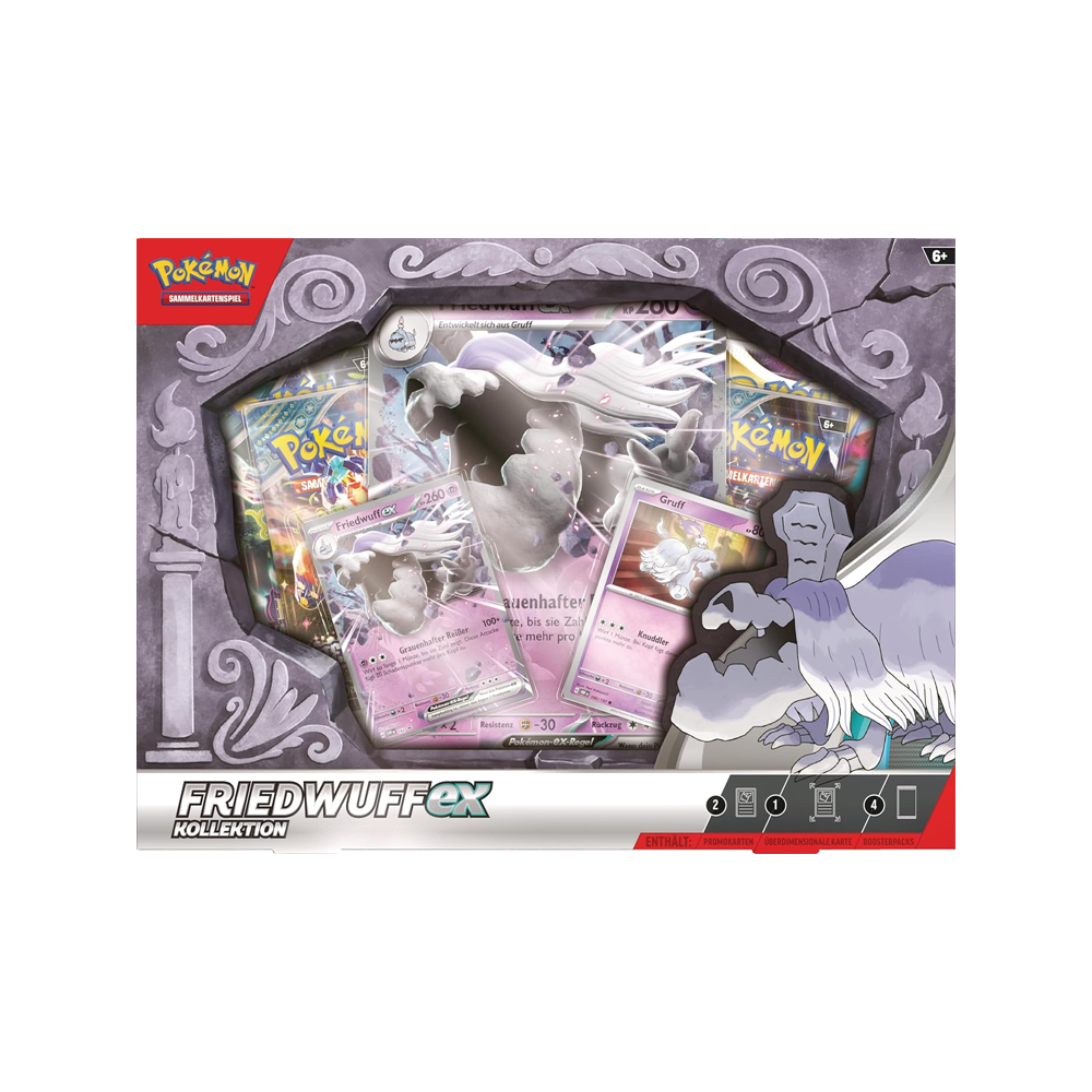 Pokémon TCG kort Friedwuff EX Box Tysk version