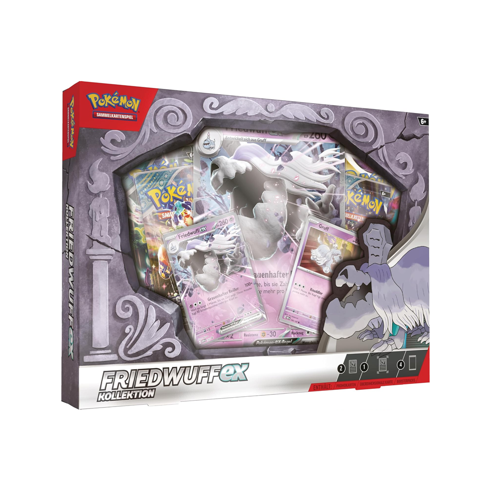 Pokémon TCG kort Friedwuff EX Box Tysk version