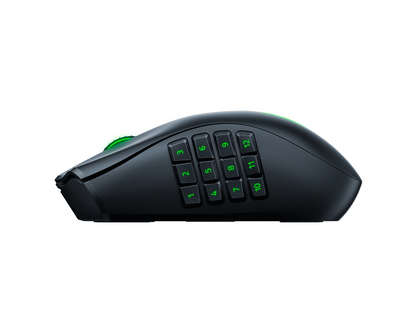 Razer Naga Pro Trådløs Gamermus Sort Grøn