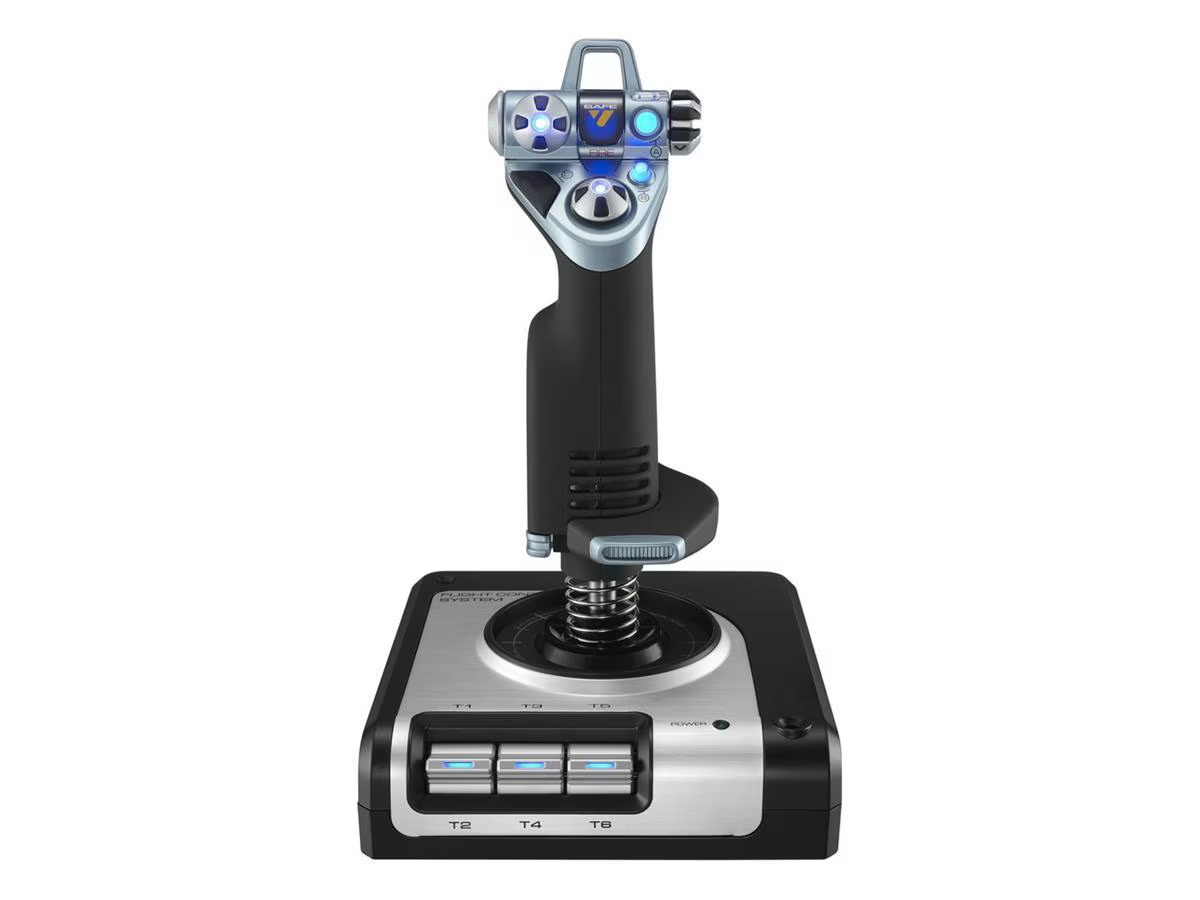 Saitek Pro Flight X52 Flight System Speeder Joystick PC