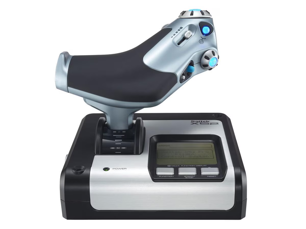 Saitek Pro Flight X52 Flight System Speeder Joystick PC