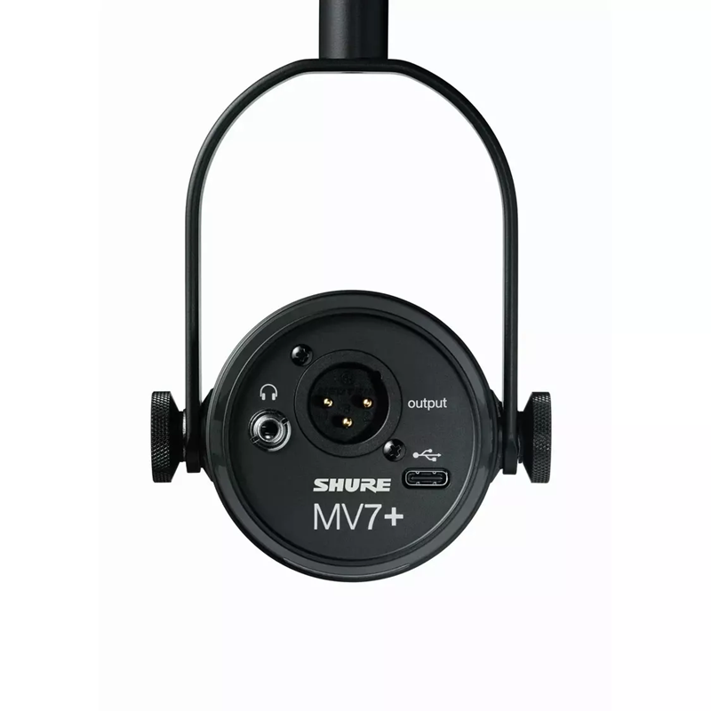 Shure MV7+ Podcast mikrofon Sort