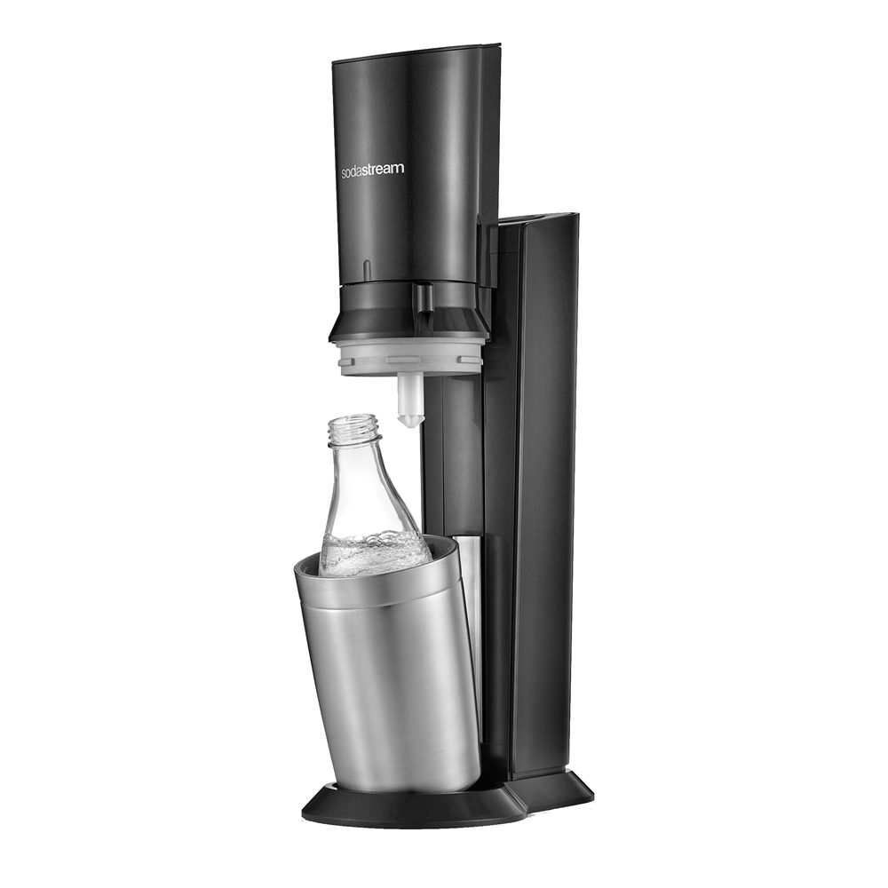 SodaStream Crystal 3 0 Sodavandsmaskine Sort Inkl 1 glas flaske