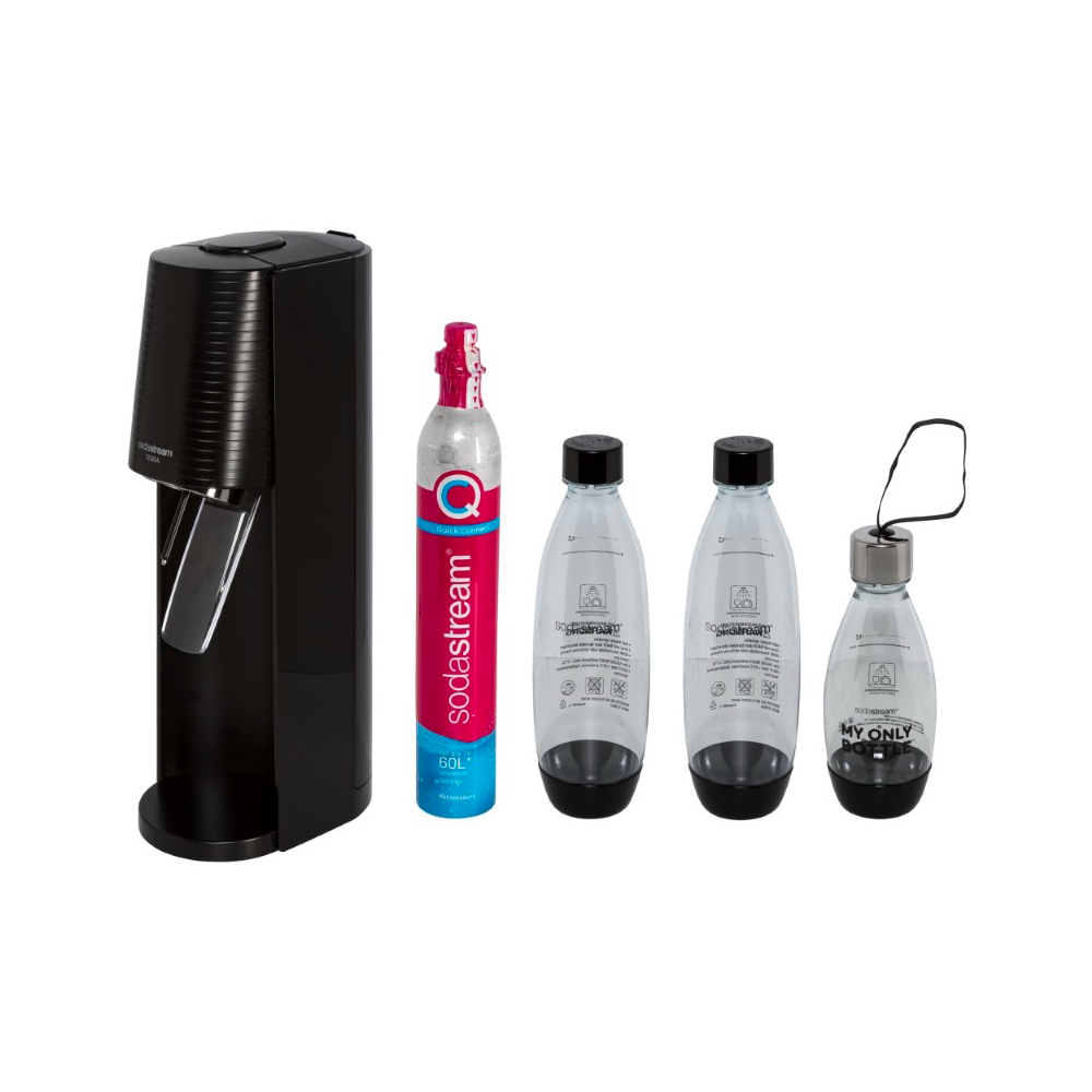 SodaStream Terra Sodavandsmaskine Sort Inkl 3 flasker