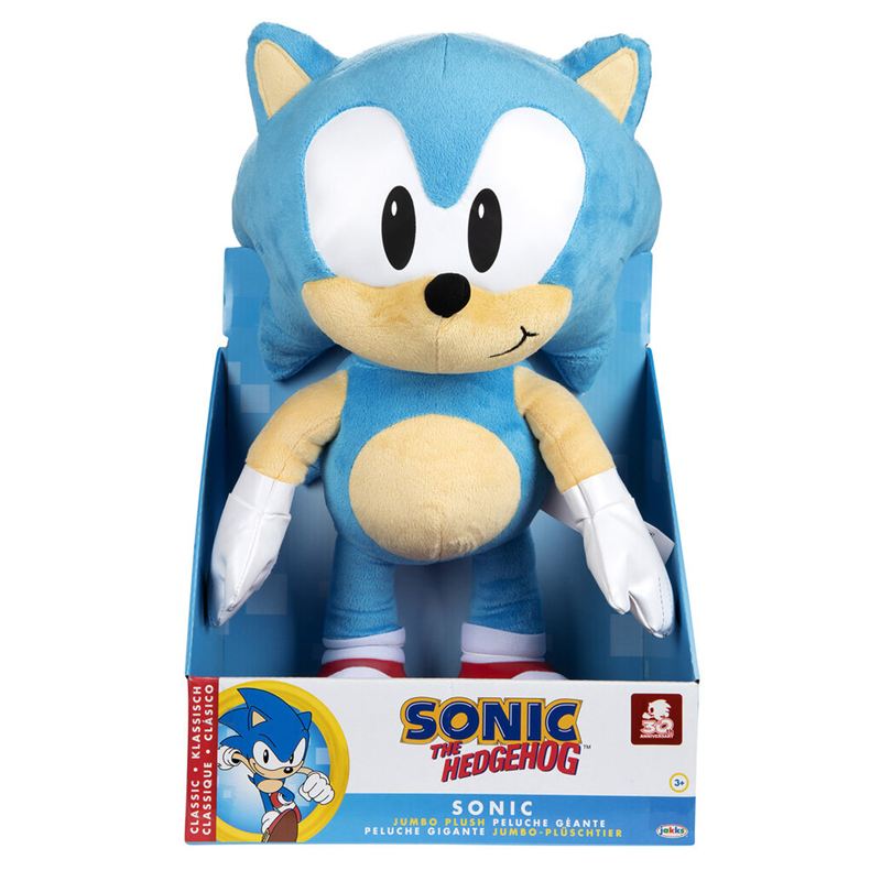 Sonic Stor jumbo bamse plush 45 cm blå