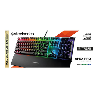 SteelSeries Apex Pro Mekanisk Kablet Gaming tastatur Sort