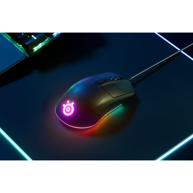 SteelSeries Rival 3 Kablet Gaming mus Sort