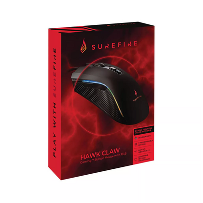 SureFire Verbatim Hawk Claw Kablet Gaming mus Sort